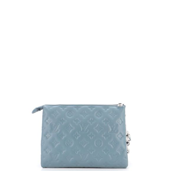 Louis Vuitton Coussin Bag Monogram Embossed Lambskin PM Blue - Picture 3 of 7
